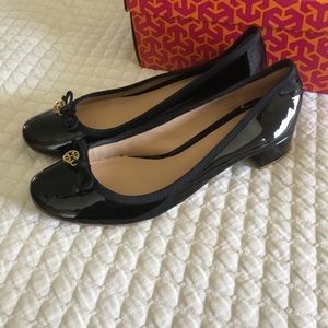 Tory Burch patent pumps